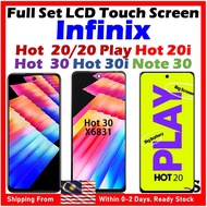 ORI NGS Brand Full Set LCD Touch Screen For INFINIX Hot 20 / INFINIX  Hot 20i / Hot 20 Play / Hot 30 / Hot 30i / Note 30