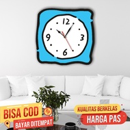 MESIN Unique Doodle Wall Clock Quarts Machine - MAKAREL DECOR