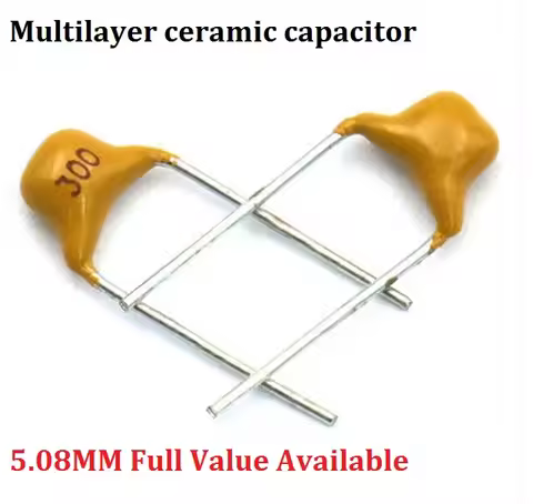 50PC 221 222 223 224 225 300 330 331 332 334 335 5.08MM Multilayer Ceramic Capacitor 33/330PF 2/3.3U