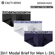 1/3 Pcs Cacti Keno Brief for Men Modal Men's Low Waist Men's underwear U-shaped crotch Brief for Men