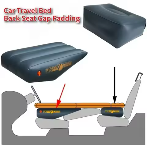 Car Travel Inflatable Mattress Front Slope Pad Inflated Stool Cushions Air Bed Seat Gap Self-driving