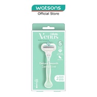 GILLETTE Deluxe Smooth Sensitive Women's Razor Packset consists Handle 1s + Refill 2s (Designed to A