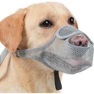 LUCKYPAW Dog Muzzle for Large Medium Small Dogs, Patented Mesh Muzzle to Prevent Biting Chewing Eati