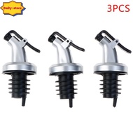 Daily 3pcs Stainless Steel  Bottle Stopper Liquor Bottle Pourer Stopper Dispenser