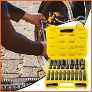 Deep Socket Set 8-32MM Deep Metric Socket Set 1/2 Inch Extension Driver Tools 20X For Automotive Mai