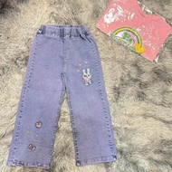page shop กางเกงยีนส์เด็กปักลายน่ารัก