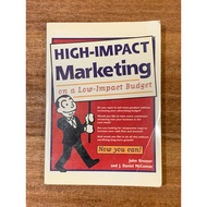 HIGH-IMPACT ; Marketing on a Low-Impact Budget book by John Kremer and J. Daniel McComas