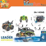 Remot Kontrol Mobil Hiu Jeep Shark 360° Rc 2.4Ghz Stunt Car 4Channel Bisa Tahan Di Air