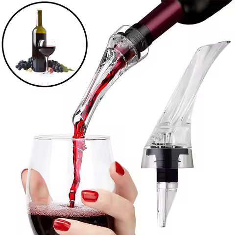 Wine Aerator Pourer Premium Aerating Pourer Red Wine Decanter Cap Spout Stopper Bottle Mouth Dispens