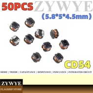 100PCS CD54 Chip Inductance 5.8 * 5 * 4.5mm 1UH 2.2 UH 4.7 UH 10UH 1R0 1R5 2R2 3R3 4R7 6R8 100 101 1
