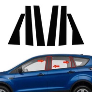 6Pcs Car Door Window Pillar Posts Trim Moulding For Ford Escape/Kuga 2013-2019 BC Column Stickers Pa
