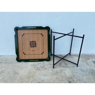 ROMCO Tournament Carrom Board w/ Carrom Stand (Carrom Men Included)