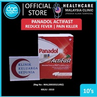 Panadol Actifast 10's Caplet Tablet Paracetamol 500mg Fever Headache Toothache Migraine Cold Flu