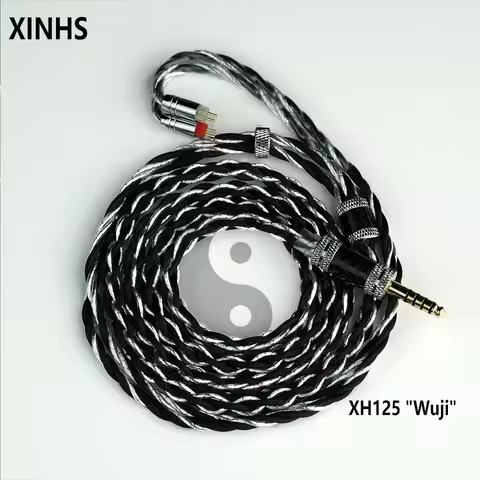 XINHS XH125 "Wuji" 6-Core Litz 7N Single Crystal Copper + Silver-Palladium Hi-Res HiFi Earphone Upgr