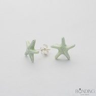BONDING Green Star 925 Silver Stud Earrings ET38