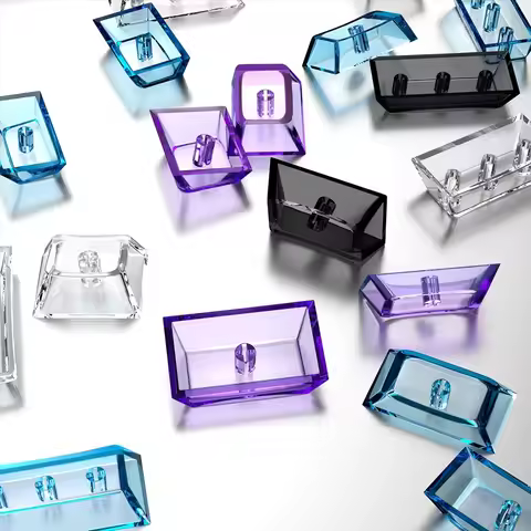 High Transparent PC Material Blank Keycaps Cherry Profile 1.5U 1.75U 2U 2.25U Key Caps 6.25U Spaceba
