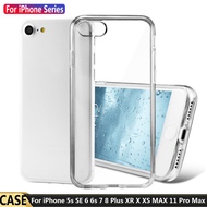 [SONGFUL] Transparent Phone Case compatible with iPhone 6 6s 7 8 Plus XR X XS MAX 11 12 12min 12Pro Max Case Crystal Clear Hybrid Soft TPU Cover