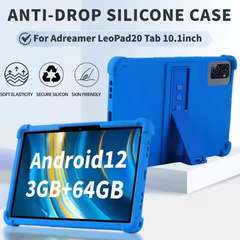 For Adreamer LeoPad20 Tab 10.1" Tablet Coat Shockproof Cover Android 13 Soft Silicon Stand Protectiv
