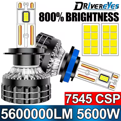 5600W 5600000LM H7 H4 H11 Led Headlight High Power 7545 CSP Canbus H1 H8 9005 HB3 9006 HB4 9012 HIR2