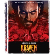 PRE ORDER KRAVEN THE HUNTER 4K ULTRA HD + STD BLU RAY STEELBOOK EDITION REGION FREE US IMPORT AARON 