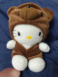 （I）hello kitty 凱蒂貓 變裝 小熊 熊熊裝扮 娃娃 玩偶 布偶 吸盤 早期 復古