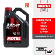 MOTUL Multipower Plus 0W20 5W30 10W40 4L Minyak Enjin Technosynthese SP