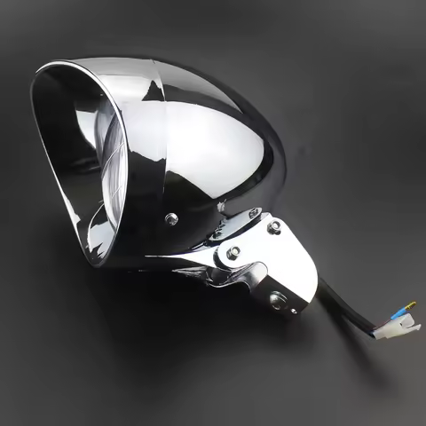 Motorcycle Chrome Headlight For Honda Shadow Aero Phantom VLX 750 1100 YAMAHA SUZUKI KAWASAKI HIGH L