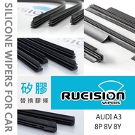 Rueision AUDI A3 8P 8V 8Y Silicone Wiper Strip Wiper Blade Replacement Strip A3 Wiper A3 Strip