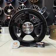 [4PCS] New Sport Rim 15inch ADVAN TC-4 15X6.5JJ ET40 4H100 GLASS BLACK