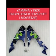 YAMAHA Y15ZR ( MOVISTAR-STICKER TANAM) ENGIN LOWER COVER SET WITH BRACKET & SCREW SET