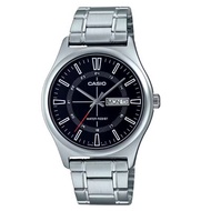 【CASIO 卡西歐】紳士經典鋼帶錶 MTP-V006D-1C~送項鍊