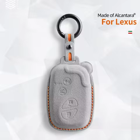 Alcantara Car Remote Key Case Cover Shell For Lexus GS430 ES350 GS350 LX570 IS350 RX350 IS250 4 Butt