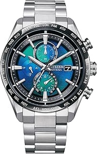 Citizen Attesa Blue Dial Silver Super Titanium Strap Men Watch AT8188-64L