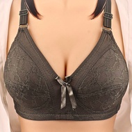 Women Bra Plus Size 34-48 Wireless BC Cup Non Wired Floral Lace Full Cup Baju Dalam Wanita Tanpa Spa