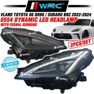 Vland Toyota 86 GR86 / Subaru BRZ 2022 - 2024 0554 Dynamic Led Headlamp With Signal Running