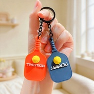 Dopamine Racket Keychain Pickle Ball Sports Sports Tennis Badminton Table Tennis Pendant Bag Key Cha