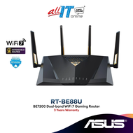 Asus Extendable BE7200 Dual Band Wifi 7 RT-BE88U Gaming Router
