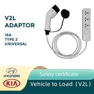 V2L Electric Car Adapter Type 2 to Universal Socket 16A 220V - NDFDQ-01