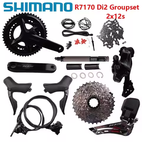 Shimano 105 Di2 Groupset R7170 12s Groupset R7170 Brake R7100 Crankset R7150 FD R7150 RD Original Sh