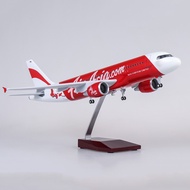 Air Asia Airbus A320 High Quality Aircraft Display Model with LED Cockpit and Cabin Lights
