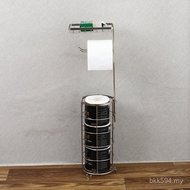 Household Tissue Holder Storage Rack Simple Toilet Storage Roll Paper Holder Metal Multifunctional T