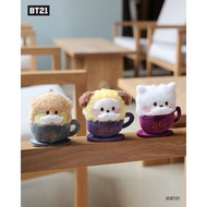 BT21 minini PLUSH KEYRING latte RJ