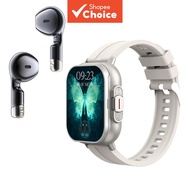 D8 2.01 Large Screen Smart Watch With Wireless Earbuds Sports Tracking & Bluetooth Music Smartwatch