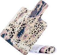 Echome Pilates Reformer Mat towel, Pilates Reformer Mat non slip,Reformer Mat Easy to Wash Light Weight Portable (Leopard)