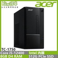 奇異果3C ACER TC-1750 UD.BHVTA.002 i5-12400/500W/桌上型