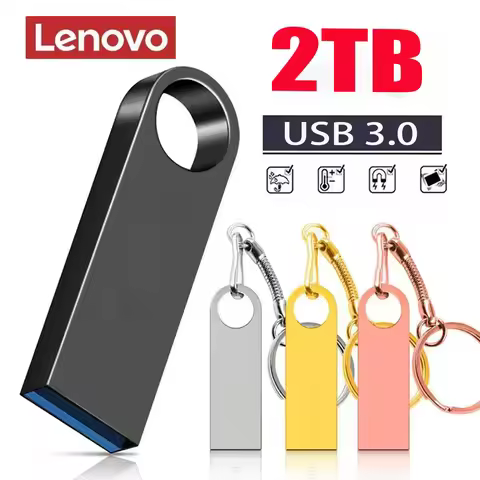 Lenovo Metal Flash Drive USB 3.0 High speed metal 2TB 1TB Waterproof Pendrive Usb Memory Stick 512GB
