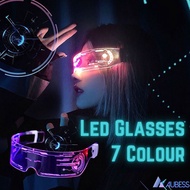 Colorful Cermin Mata Led Luminous Glasses Led Glasses Futuristic Electronic Visor Glasses Light Up G