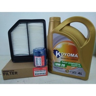 HONDA CIVIC FD SNA 1.8, HONDA STREAM 1.8 AIR FILTER + OIL FILTER + KOYOMA 0W20 FULLY SYNTHETIC ENGIN