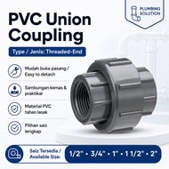 PVC Union Coupling Threaded End Penyambung Paip PVC Berulir Pipe Fitting