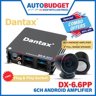 [Plug & Play] DSP Android Amp + Full Range 6 CH Speaker Car Speaker Android Player Power Amp Kereta